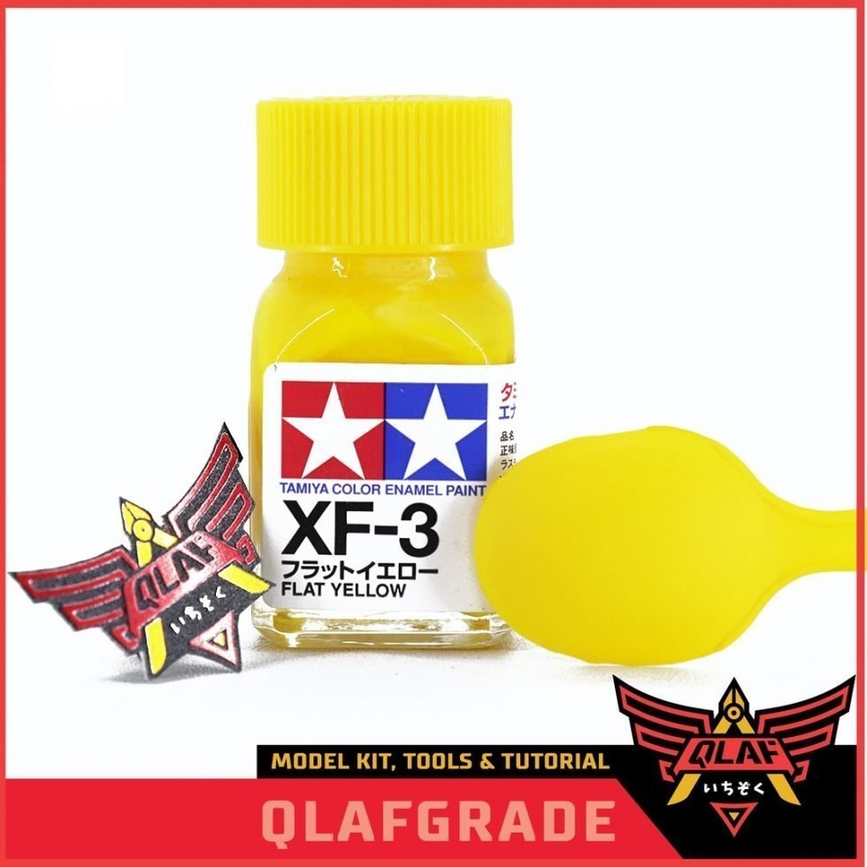 Tamiya Enamel XF3 XF 3 Flat Yellow cat Gundam model Kit paint Qlaf Grade