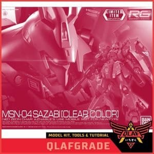 LIMITED RG SAZABI GUNDAM 1/144 BANDAI CLEAR VERSION