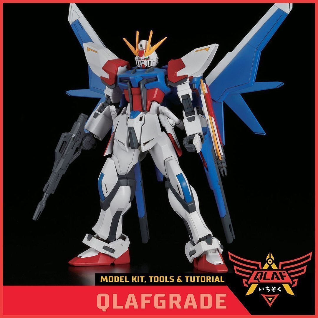 HGBF BUILD STRIKE GUNDAM FLIGHT FULL PACKAGE - Qlaf Grade