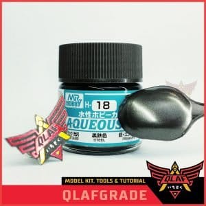 Steel H18 H 18 AQUEOS  - Cat Acrylic Airbrush Model Kit
