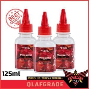 SPARE BOTTLE CAT AIRBRUSH 125ML BONUS MIXING BALL- botol tetes airbrush mokit