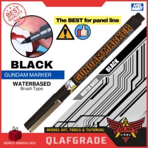 Panel Line MUDAH DIHAPUS Gundam Marker BLACK GM20 WATERBASED GM 20