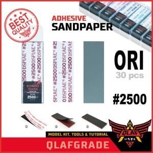 ADHESIVE SANDPAPER 2500 AMPLAS WET DRY SANDING dspiae gundam model kit