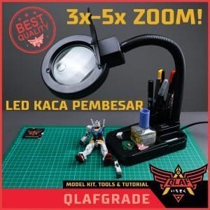 LAMPU KACA PEMBESAR Model Kit Gundam Hobby