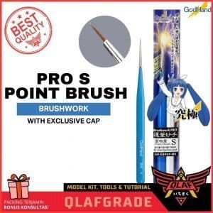 Kuas PRO Point Brush S GODHAND - hand brush paint model kit gundam