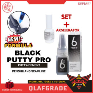 BLACK PUTTY LIQUID SET penghilang celah filling gap seamline dspiae