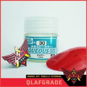 Clear H30 H 30 AQUEOS - Cat Acrylic Aribrush Model Kit