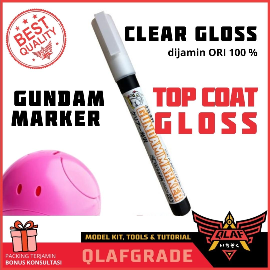 Gundam Marker GM501 Clear Gloss Top Coat Marker – Gundam Shoppers Network