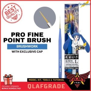 Kuas PRO Fine Point Brush GODHAND - hand brush paint model kit gundam