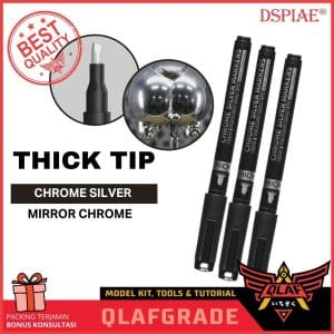 CHROME SILVER THICK TIP DSPIAE marker cat gundam model kit airbrush