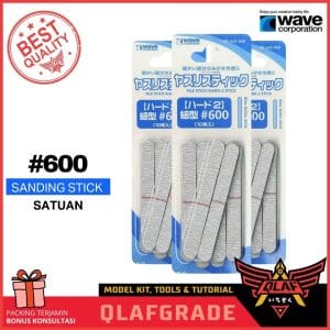 WAVE File STICK SOFT 600 NARROW 1pc Sanding Stick Amplas