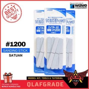 WAVE File STICK HARD 1200 NARROW 1pc Sanding Stick Amplas