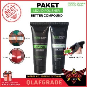 PAKET LIQUID POLISHER FINE dan ULTRAFINE better compound model kit gunpla