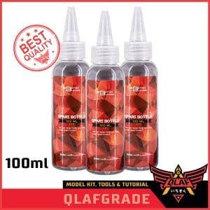 SPARE BOTTLE 100 ml BONUS MIXING BALL - botol cat tetes airbrush mokit