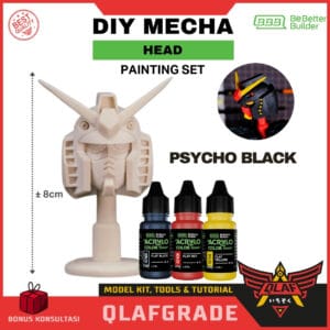 DIY MECHA HEAD SET WITHOUT PRIMER - PSYCHO BLACK