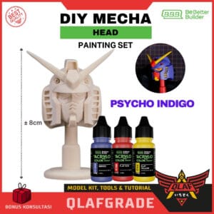 DIY MECHA HEAD SET WITHOUT PRIMER - PSYCHO INDIGO
