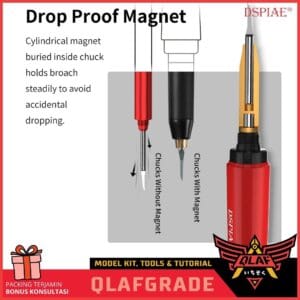 Pen Scriber Holder with SOFT Grip dawning cutting bits craft dspiae - Gambar 6