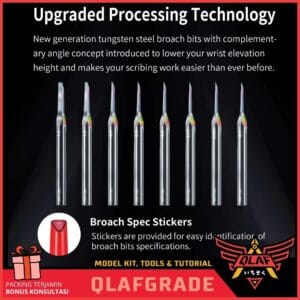 Pen Scriber Holder with SOFT Grip dawning cutting bits craft dspiae - Gambar 7