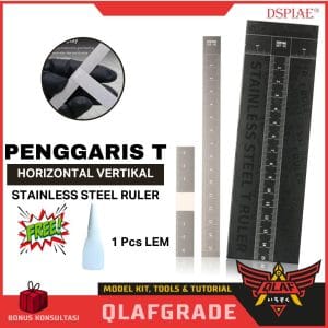 Penggaris T Horizontal Vertical Stainless steel T ruler dspiae