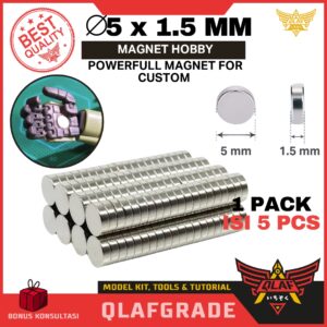 Magnet Hobby 5 x 1.5mm rare earth powerfull custom gundam model kit