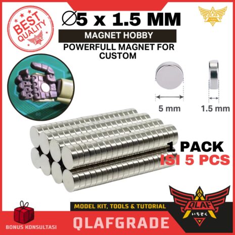 QLA-M515-5 - Magnet Hobby 5 x 1.5mm rare earth powerfull custom