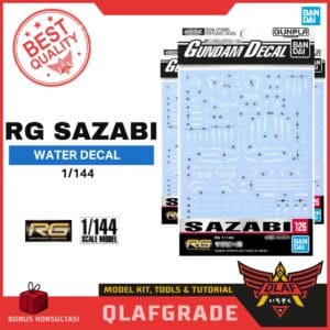 Decal gundam 126 RG SAZABI 1/144 - Bandai water slide