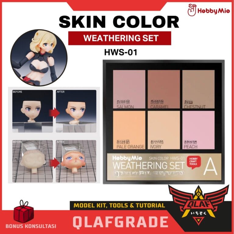 Weathering Set SKIN COLOR Hobby mio HWS-01 color pastel efek kulit ...
