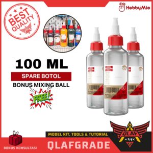 Spare bottle 100 ML Hobby mio - paint mixing cat