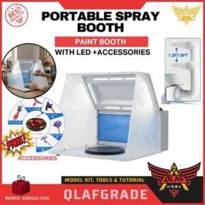 Spray Booth Lipat Portable with LED &amp