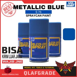 Mr Color Spray METALLIC BLUE S76 / cat gundam model kit spray can