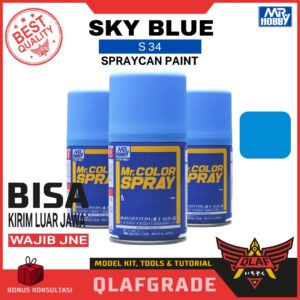 Mr Color Spray SKY BLUE S34 S 34 cat gundam model kit spray can