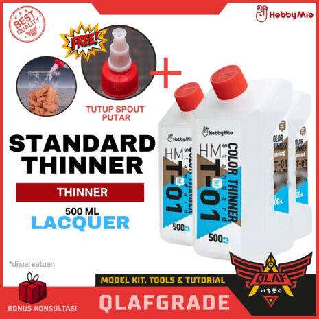HM-T01 Color Thinner Standard T-01 Hobby mio - pengencer thinning cat lacquer