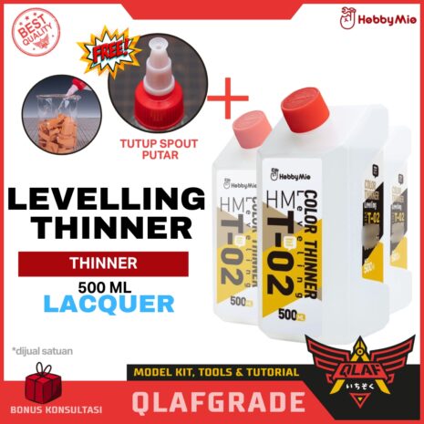 HM-T02 Levelling Thinner T-02 Hobby mio - pengencer thinning cat lacquer