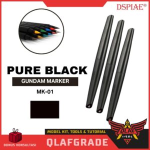Gundam Marker PURE BLACK soft tip marker acrylic panel line dspiae