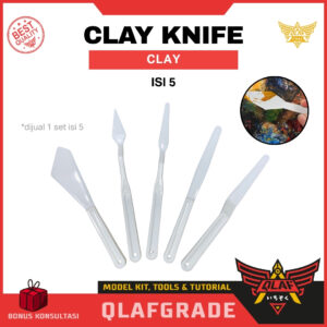 Pisau Ukir isi 5 Clay Plastik / Clay Knife