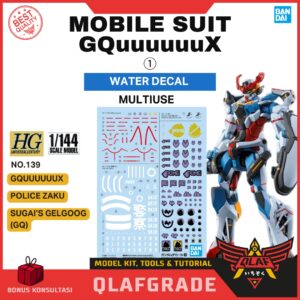 GUNDAM DECAL Mobile Suit GQuuuuuuX MULTIUSE 139 Bandai