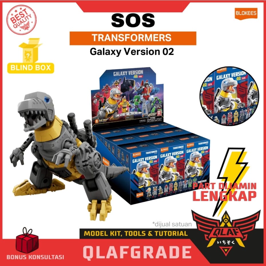 Blokees SOS TRANSFORMERS Galaxy Version 02 Blind Box Qlaf Grade