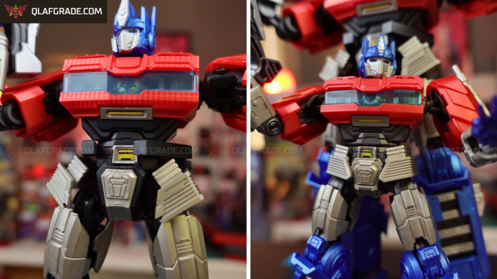Perbedaan warna inner frame Optimus Prime Transformer One Action Edition dengan Optimus Prime Classic Class.