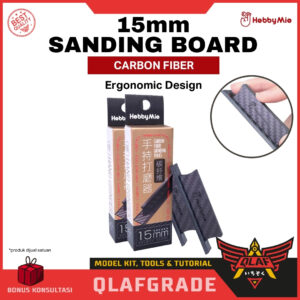 Sanding Board CARBON FIBER 15 mm Ergonomic Design Hobby mio