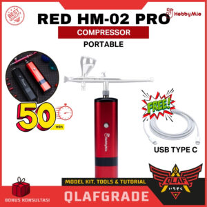PORTABLE Compressor RED HM-02 PRO 50min 750mAh Hobby mio