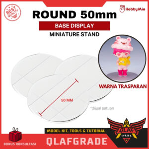 Base Display TRANSPARENT ROUND 50mm Hobby mio
