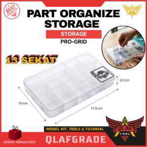 PRO-GRID Part Organize Storage Box 13 Sekat for Blokees & Gunpla