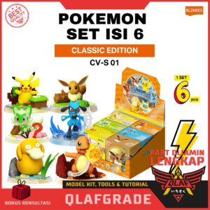 Blokees Pokemon SET ISI 6 Classic Edition CV-S 01