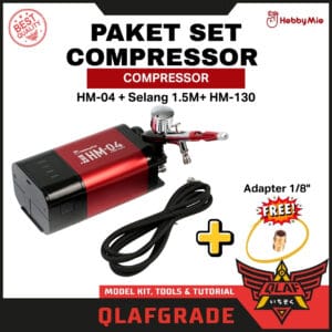 Paket Set Compressor HM-04 + Selang+ HM-130 Hobby Mio