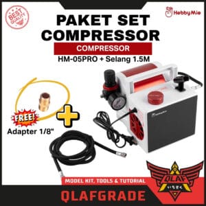 Paket Set Compressor HM-05PRO + Selang Hobby Mio