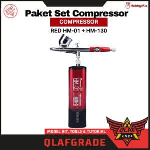 Paket Set Compressor RED HM-01 + HM-130 Hobby mio