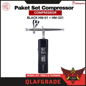 Paket Set Compressor BLACK HM-01 + HM-331 Hobby mio