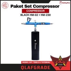 Paket Set Compressor BLACK HM-02 + HM-230 Hobby mio