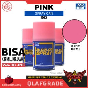 Mr. Color Spray PINK S63 | Merah Muda - cat gundam model kit spray can 3D Print resin Mr. Hobby GSI