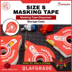 Masking Tape Dispenser S | Storage Case 3D Hobby mio - Kotak tempat penyimpanan isolasi kertas